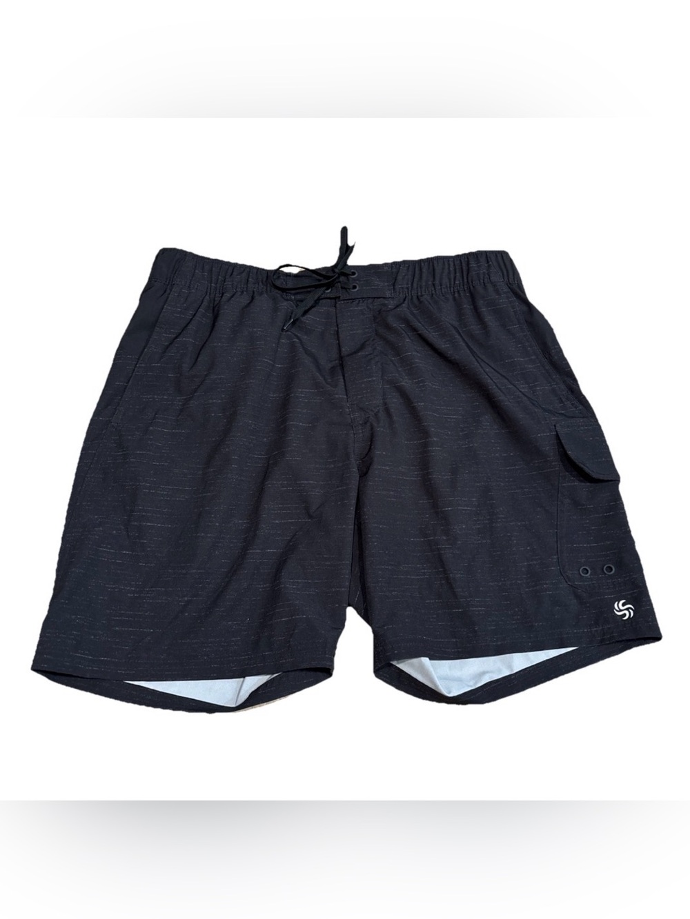 Sol Borne Men’s Swim Trunks Size Large Black Pockets